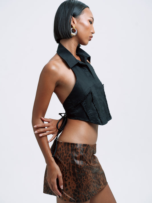 GANNI HALTER SHIRT